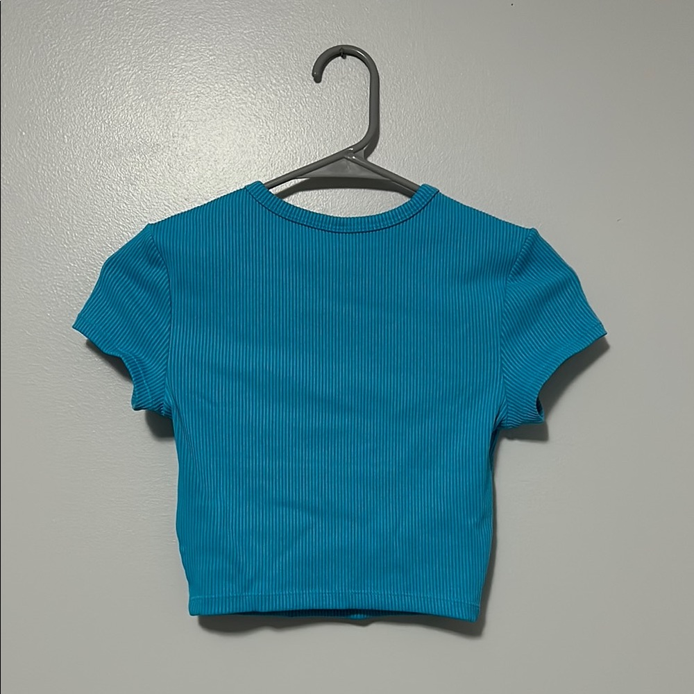 H&M Turquoise Ribbed Top - Picture 3 of 3